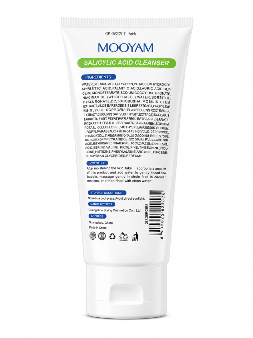 MOOYAM Salicylic Acid Cleanser Face Wash