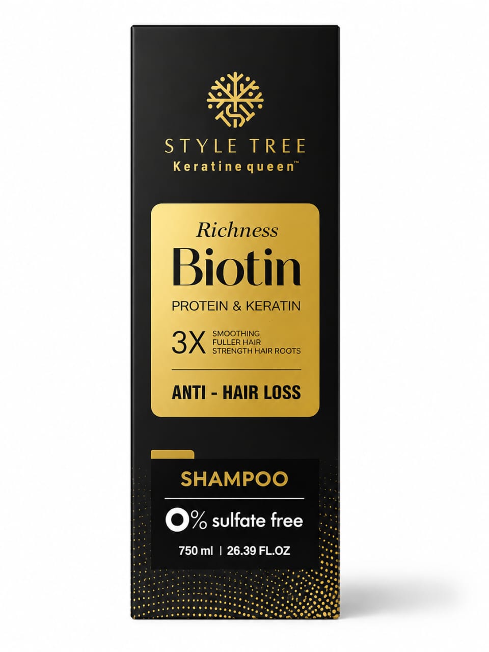 Style Tree Keratin Queen Biotin Shampoo for Hair Fall Control & Hair Growth 750 ml