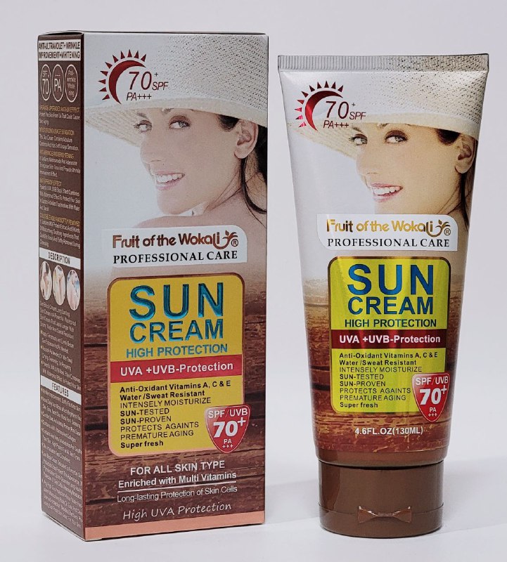 Fruit of the wokali SUNSCREEN HIGH PROTECTION SPF 70+