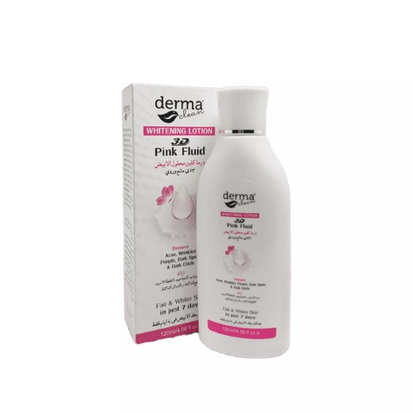 derma Clean WHITENING LOTION Pink 3D Fluid