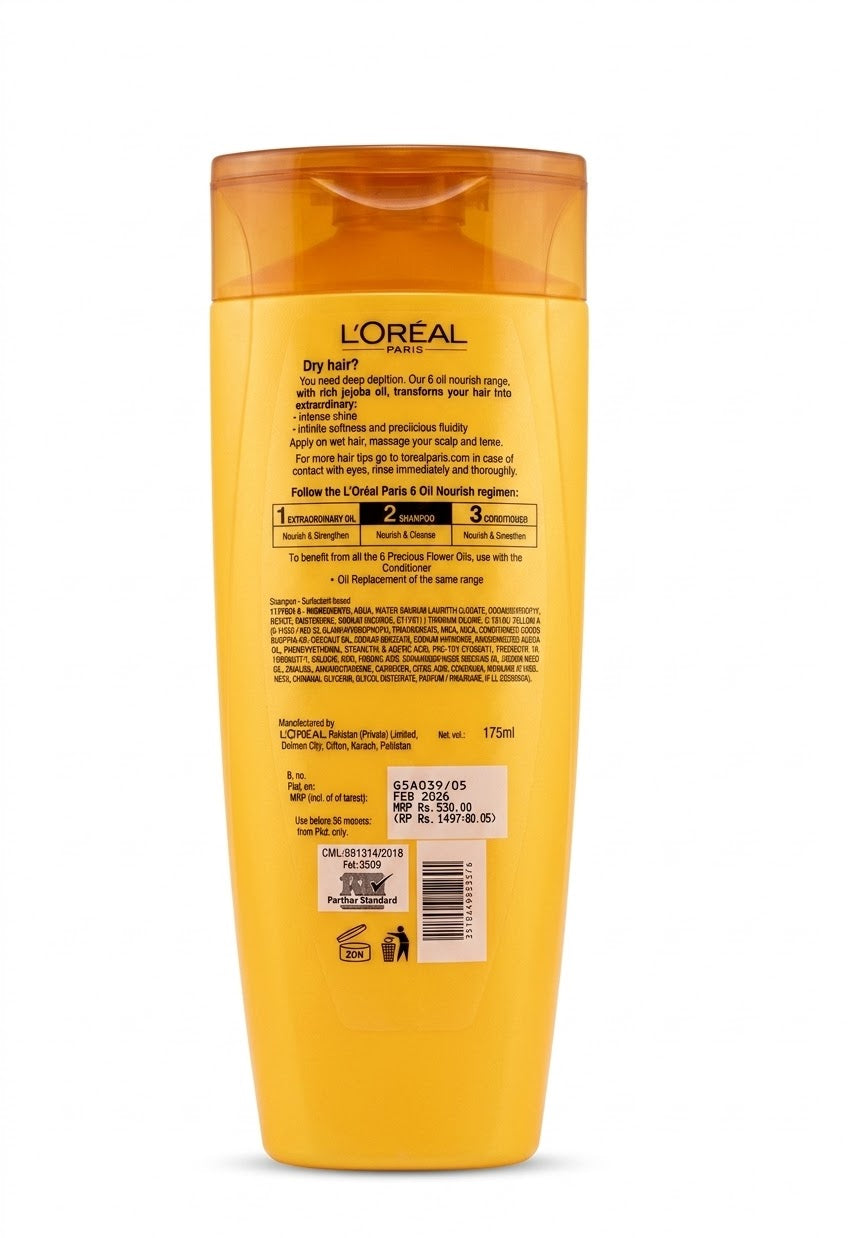 LOREAL PARIS ELVIVE 6 OIL NOURISH NOURISHING SHAMPOO