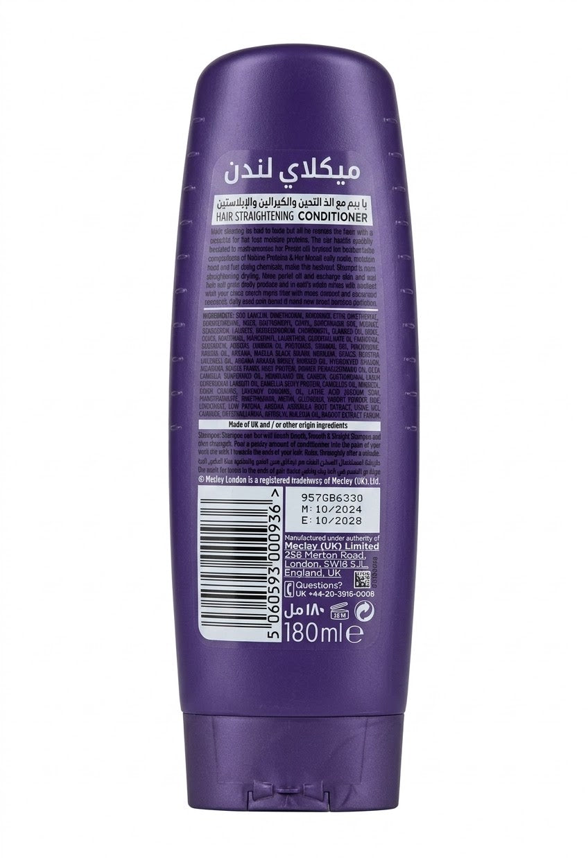 Meclay LONDON Smooth & Straight conditioner 180ml