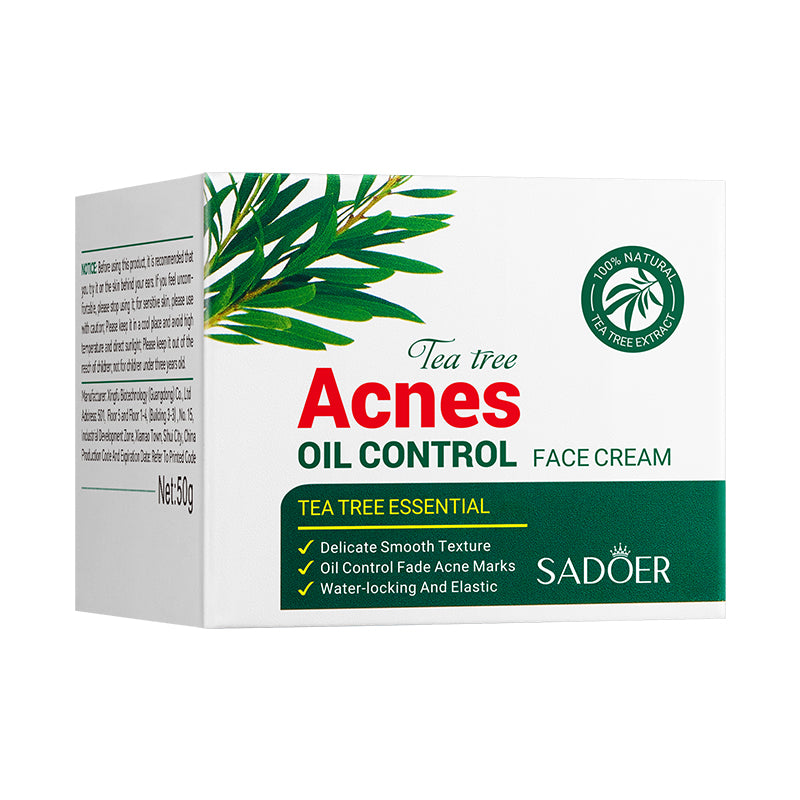SADOER Tea Tree Acnes Oil Control Face cream Tea Tree Essential 50g