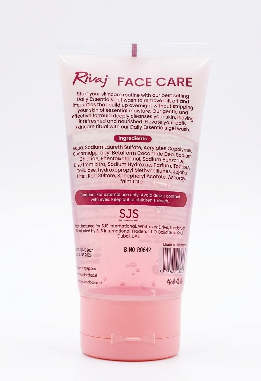Rivaj Face Care Daily Essential Refreshing gel wash 100ml