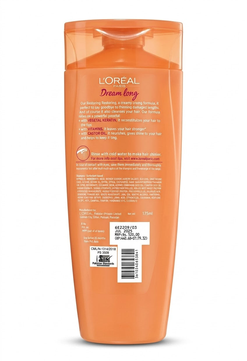 LOREAL PARIS ELVIVE Dream long RESTORING SHAMPOO