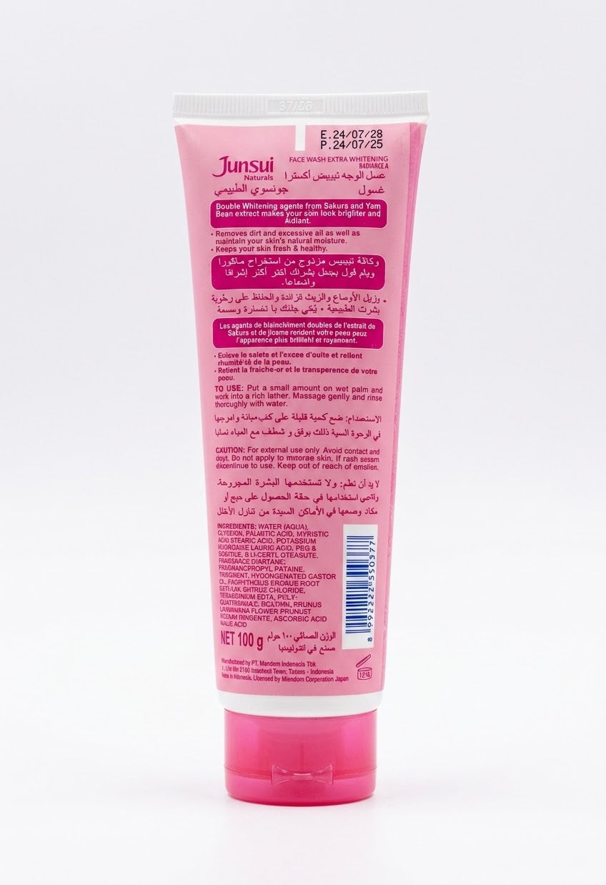 Junsui Naturals FACE WASH EXTRA WHITENING RADIANCE