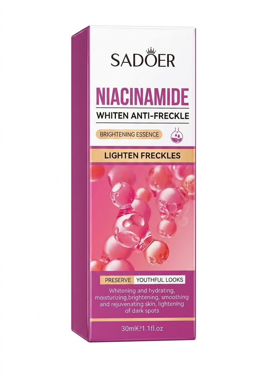 SADOER NIACINAMIDE WHITEN ANTI - FRECKLE BRIGHTENING ESSENCE LIGHTEN FRECKLES SERUM 30ml