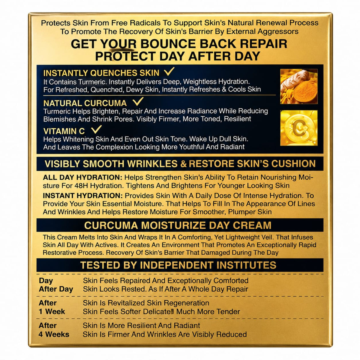 Turmeric Moisturizing Day Cream: