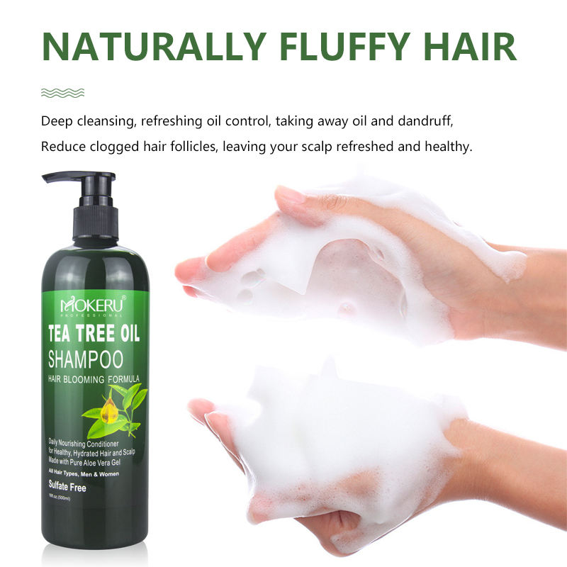 Mokeru Tea Tree Oil Shampoo | Nourishes Hair & Reduces Dandruff