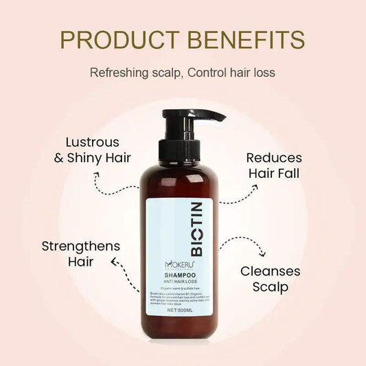 Mokeru Biotin Hair Loss Care Shampoo – Strengthening & Nourishing Formula