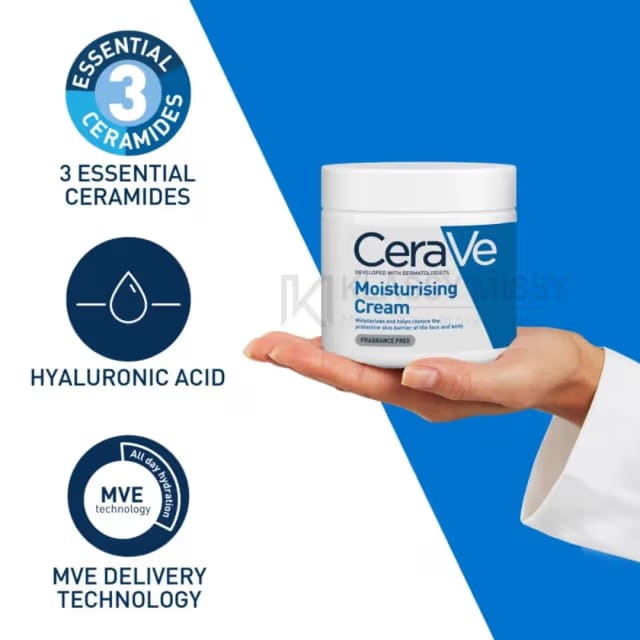 CeraVe Moisturizing Cream For Dry To Very Dry Skin 454g