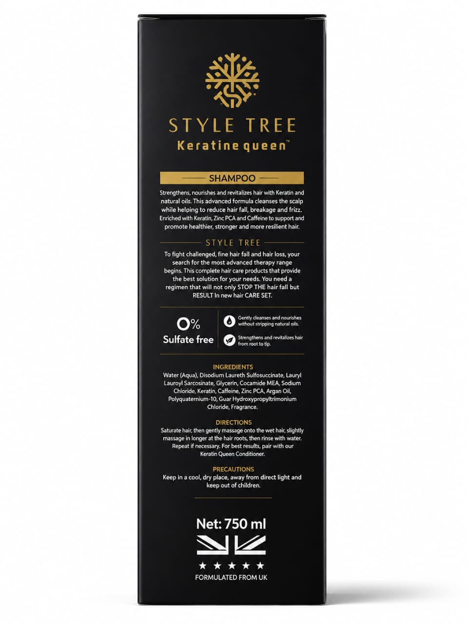 Style Tree Keratin Queen Biotin Shampoo for Hair Fall Control & Hair Growth 750 ml