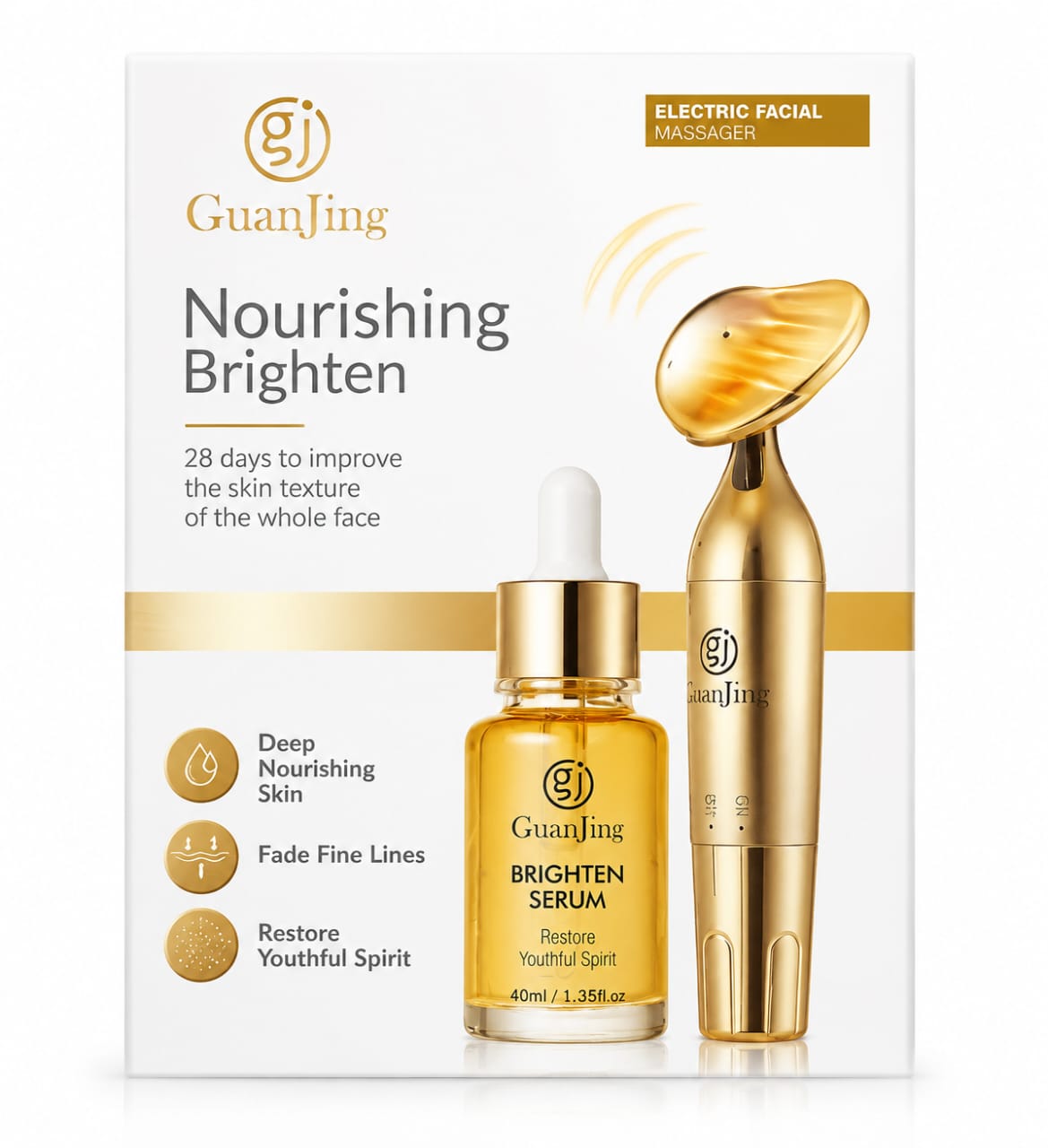 Guanjing Nourishing  Brighten 28 days to improve the skin texture of the whole face