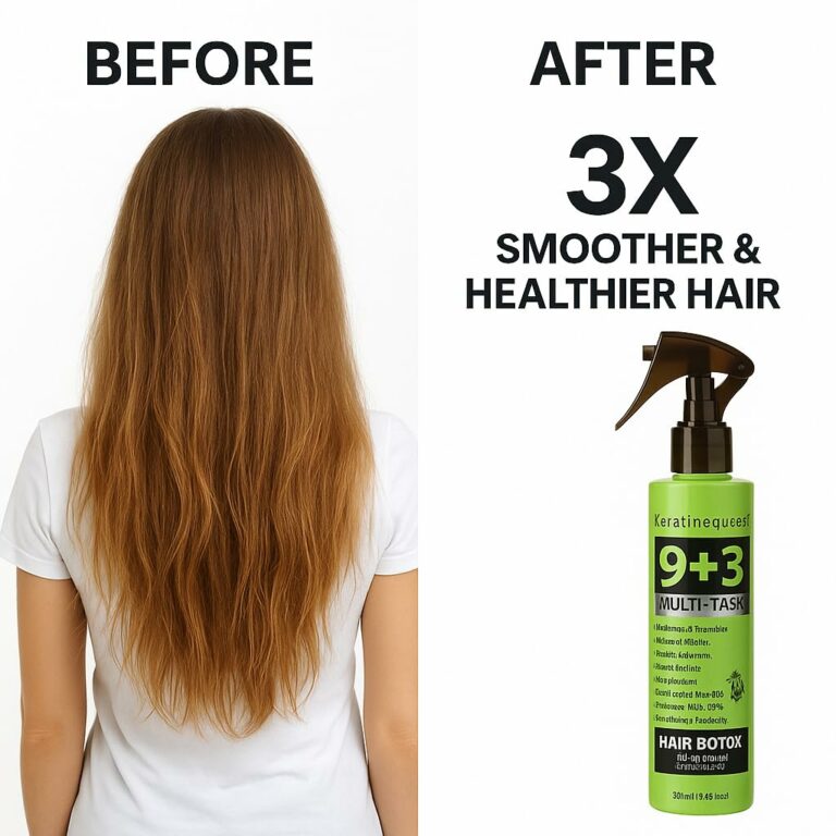 Hair Botox Leave-In Mask 250ml – Deep Repair & Anti-Frizz Treatment for Damaged Hair – 9×3 Formulav
