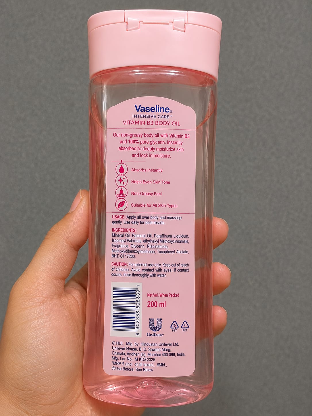 Vaseline VITAMIN B3 BODY OIL