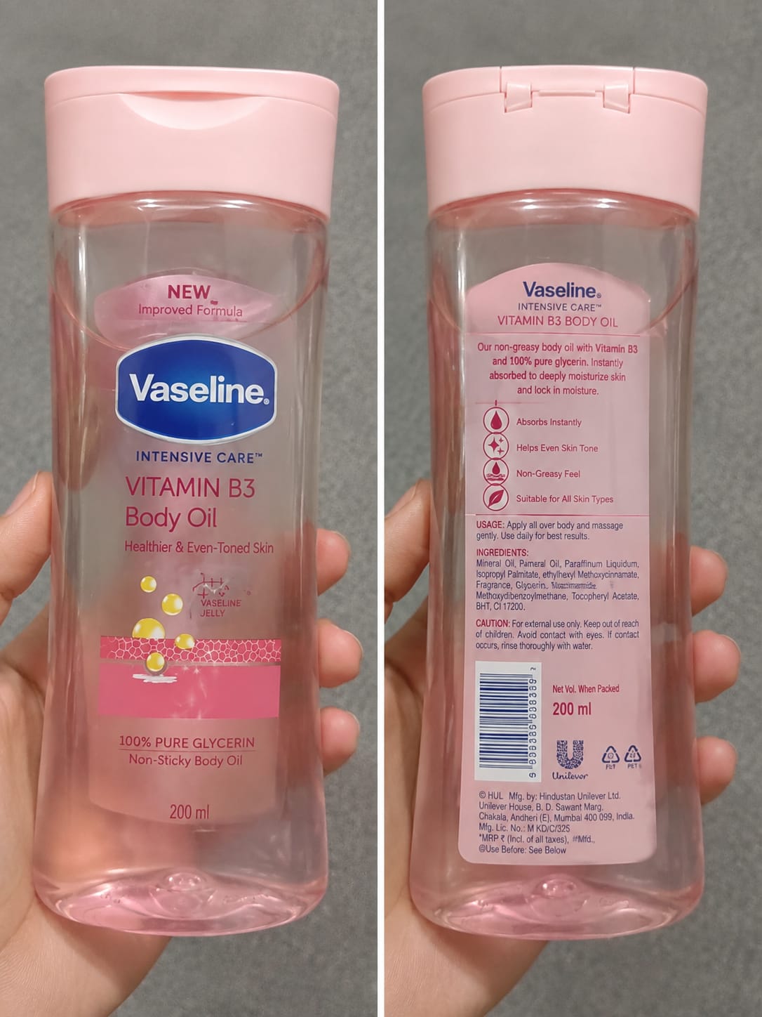 Vaseline VITAMIN B3 BODY OIL
