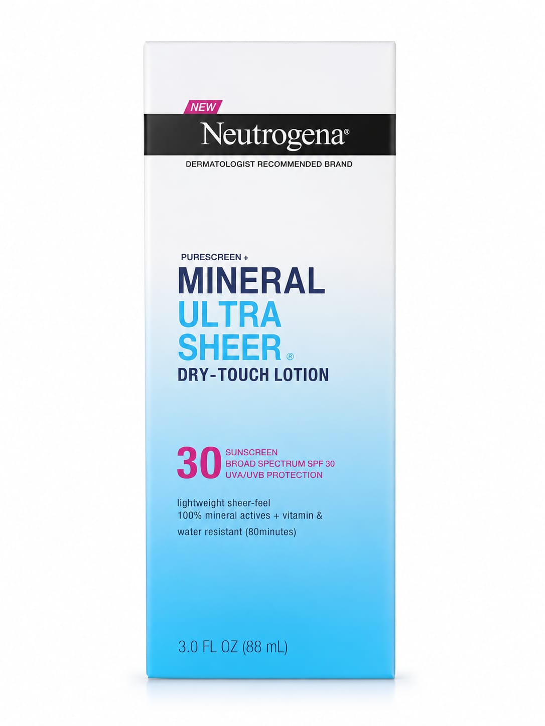 Neutrogena  MINERAL ULTRA SHEER DRY TOUCH LOTION  SUNSCREEN SPF 30