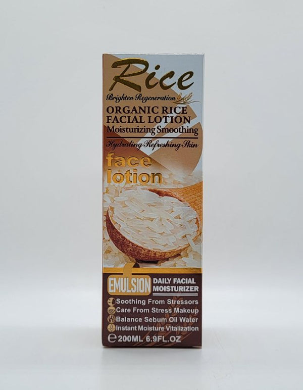 Rice ORGANIC FACIAL LOTION  Moisturising Smoothing