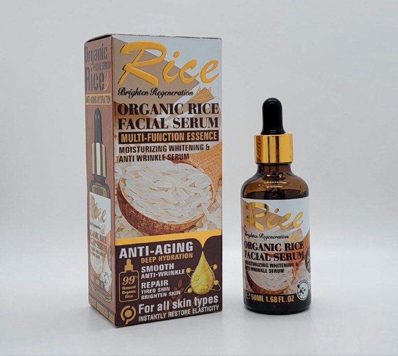 ORGANIC RICE  FACIAL SERUM  MULTI FUNCTION ESSENCE  ANTI WRINKLE SERUM