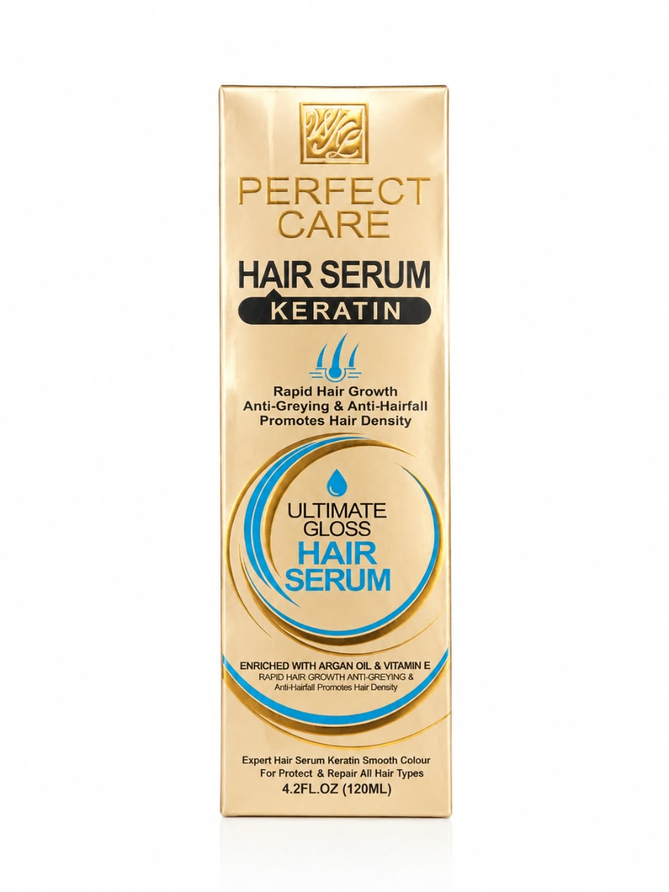 PERFECT CARE  HAIR SERUM KERATIN  Repid Hair Growth Anti  Greying & Anti Hairfall  Promotes Hair Density