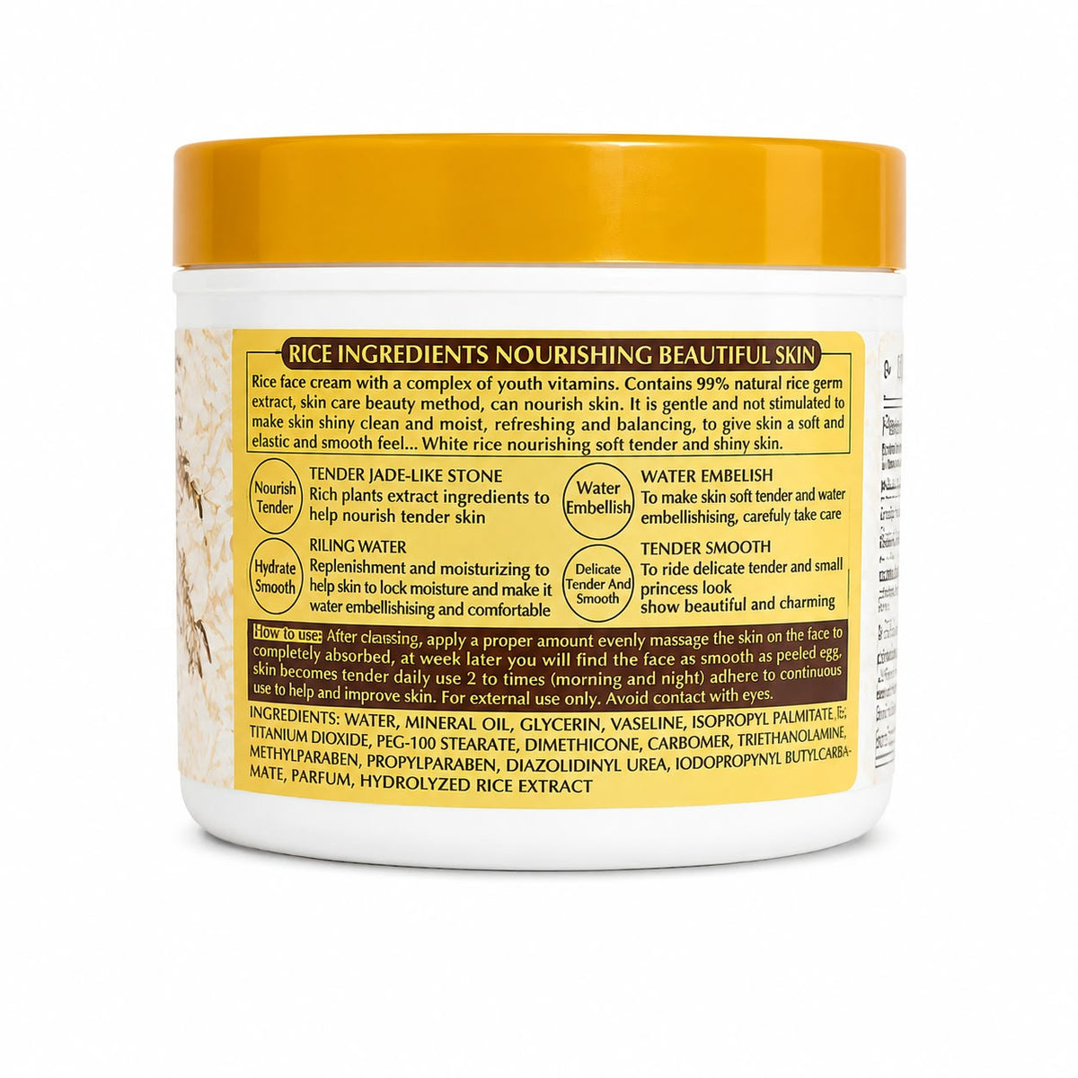 RICE REPAIRING CREAM Improve Dullness. Darkness & sport