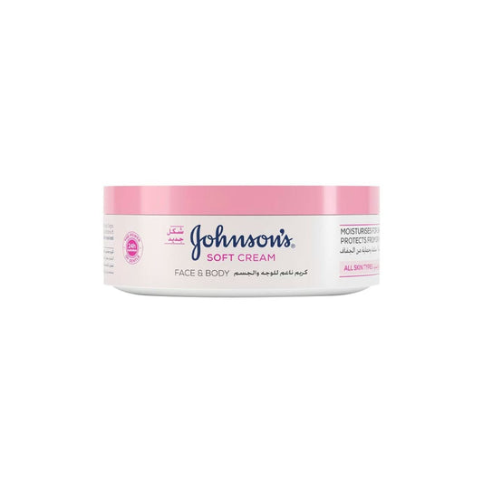 Johnson  Soft Cream  Face & Body  MOISTURISING FROM 24H AND PROTECTS FROM DRYNESS