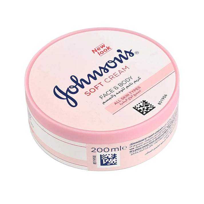 Johnson  Soft Cream  Face & Body  MOISTURISING FROM 24H AND PROTECTS FROM DRYNESS