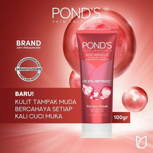 POND'S  SKIN INSTITUTE  AGE MIRACLE  ULTIMATE YOUTH  Facial Foam Face wash