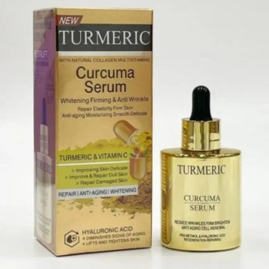TURMERIC  WITH NATURAL COLLAGEN MULTIVITAMINS  CURCUMA SERUM  WHITENING FIRMING ANTI WRINKLE