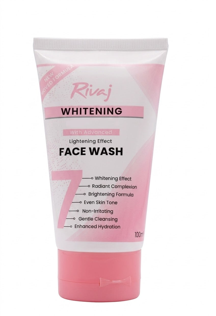 Rivaj whitening  Pinkish white with advanced  Lightening Effects  Face wash 100ml
