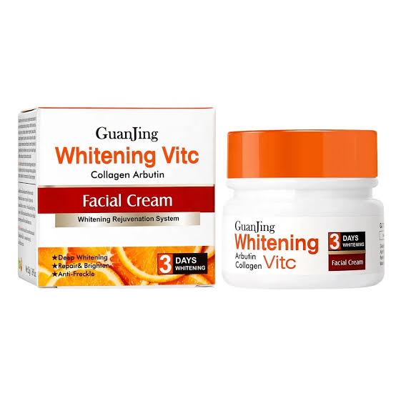 Guanjing  Whitening vitc  Collagen Arbutin  Facial cream  Deep Whitening  Repair Brighten  Anti Frecal  50g