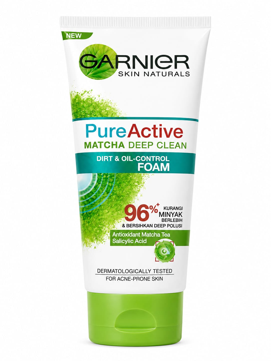 GARNIER  Pure Active  MATCHA DEEP CLEAN  DIRT & OIL CONTROL  FOAM