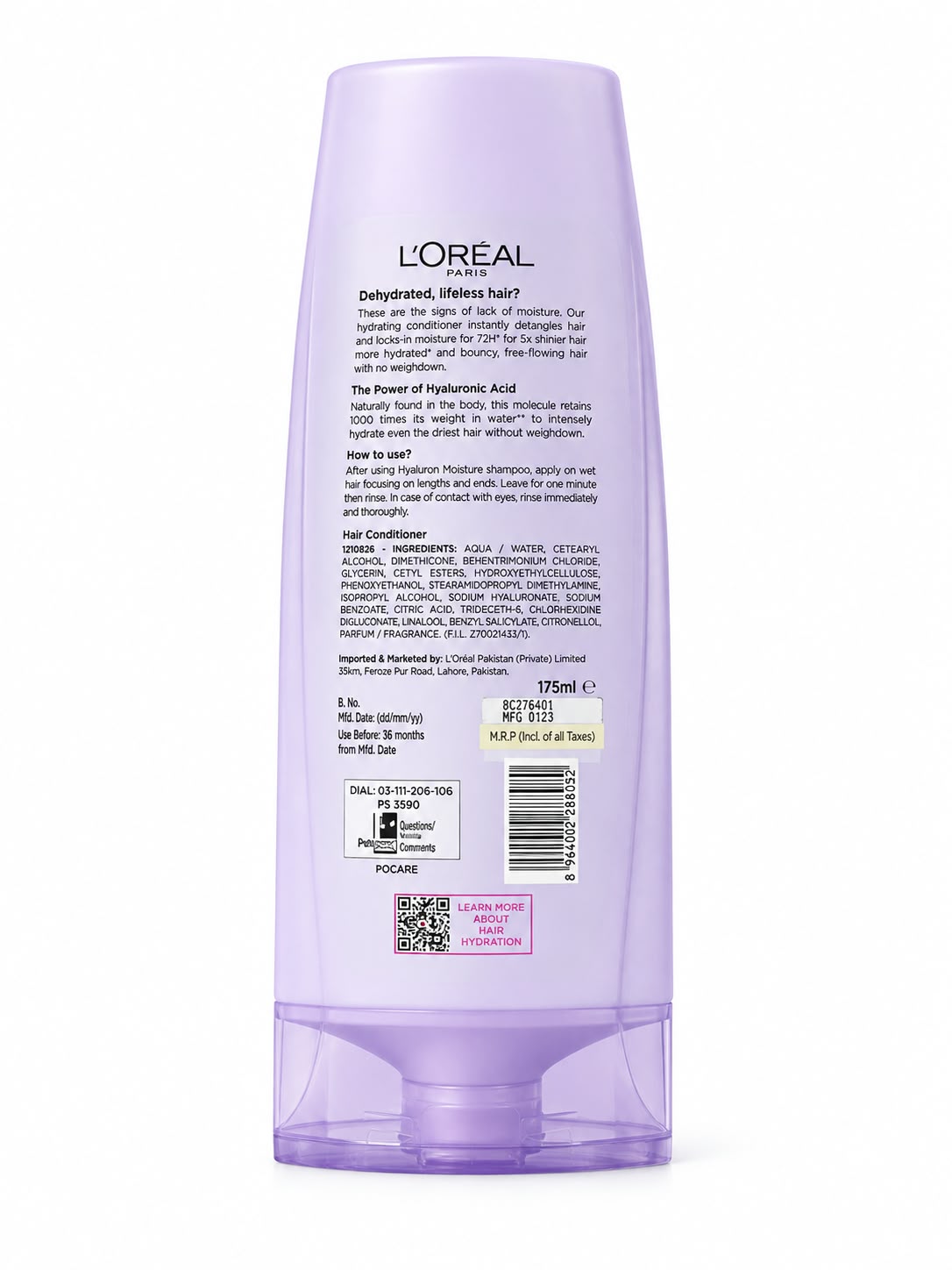 LOREAL PARIS  ELVIVE  HYALURON MOISTURE  CONDITIONER  Hyaluronic Acid