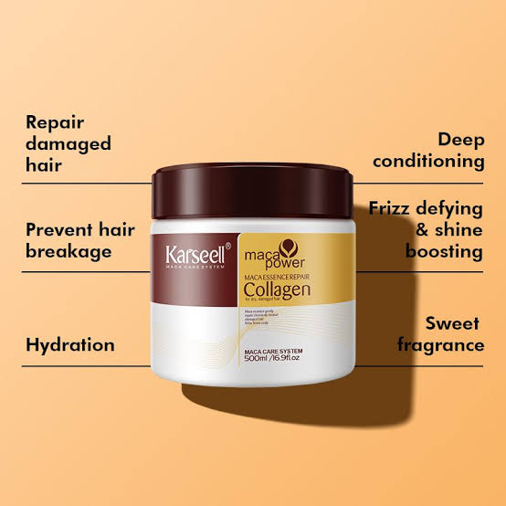 Karseell Hair Mask  Maca power collagen for dry damage hair  500ml