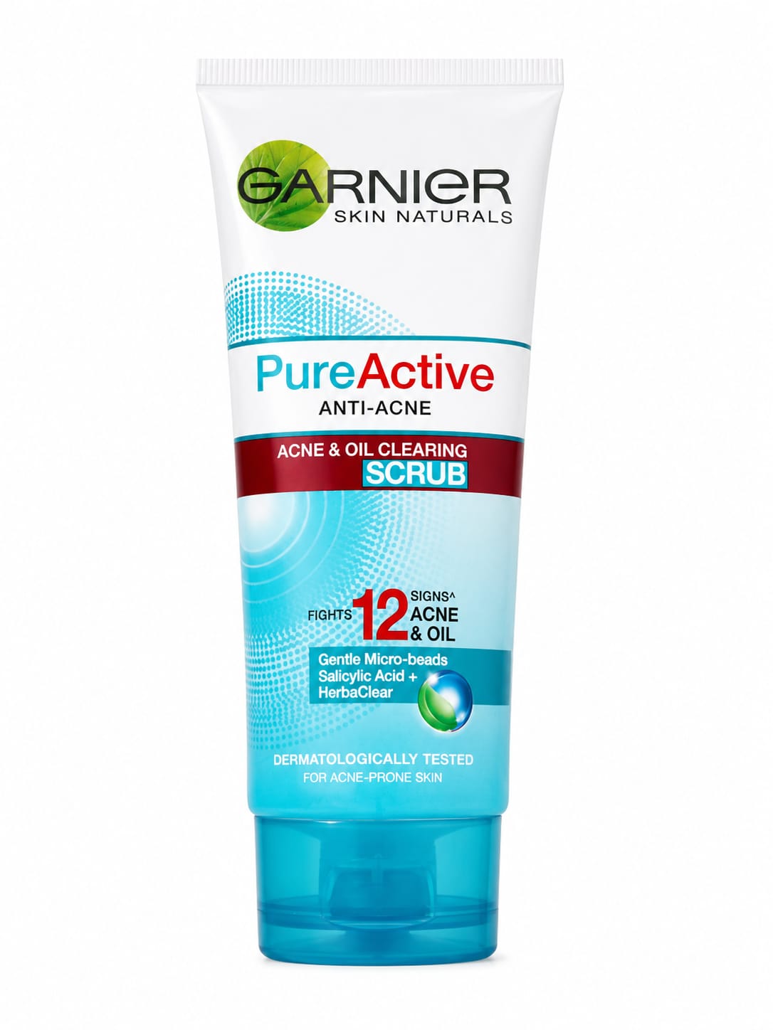 GARNIER  Pure Active  ANTI ACNE  ACNE&OIL CLEARING SCRUB WASH
