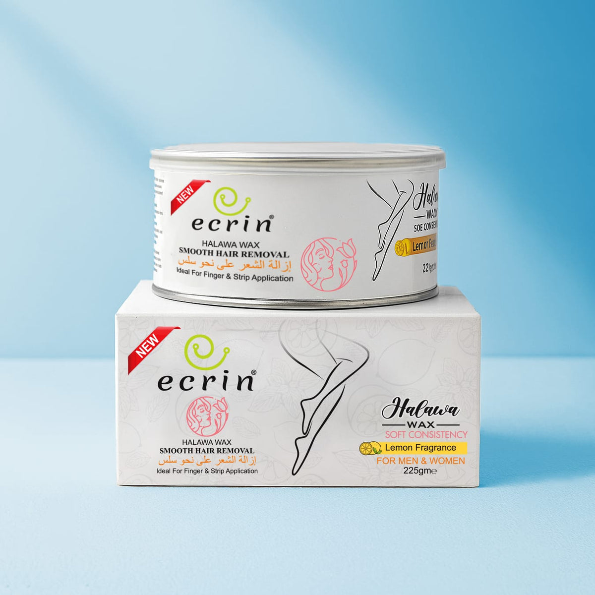 Ecrin Halawa Wax 100% Lemon & Sugar Base | Free Applicator Card
