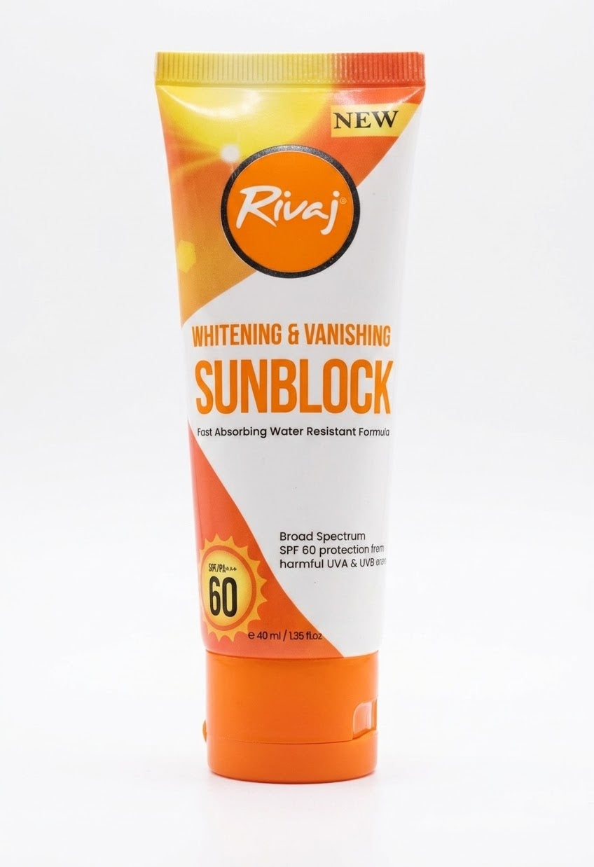 Rivaj  WHITENING & VANISHING  SUNBLOCK  SPF 60