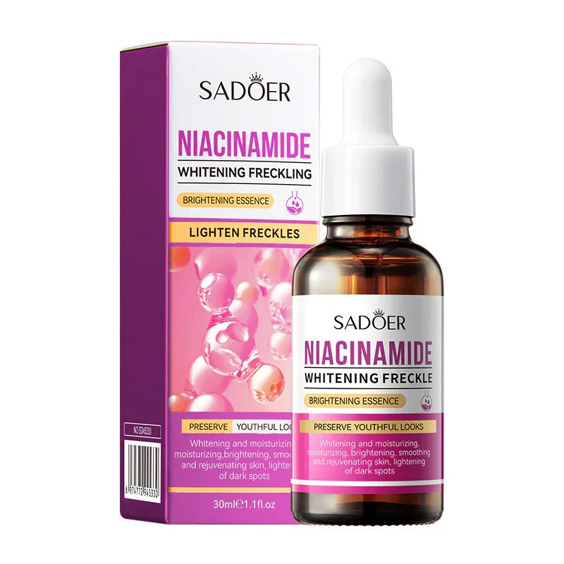 SADOER  NIACINAMIDE  WHITEN ANTI - FRECKLE BRIGHTENING ESSENCE  LIGHTEN FRECKLES SERUM  30ml