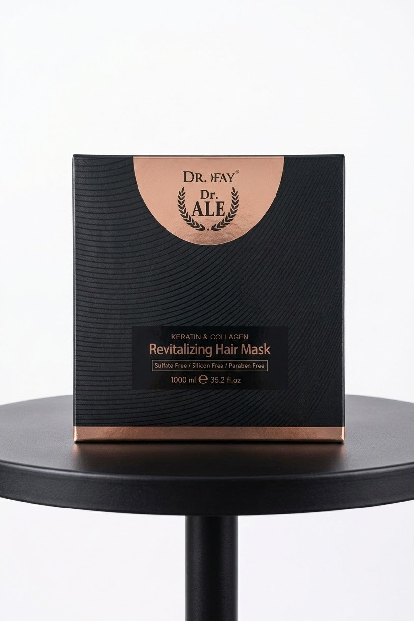YOLOFAY  Dr. ALE  Keratin & collagen  Revitalizing Hair Mask  Sulfate free / Silicon Free / Paraben Free  1000ml